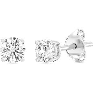 Lab-Grown Diamond 10KT White Gold and 10KT Yellow Gold Stud Earrings for Women|